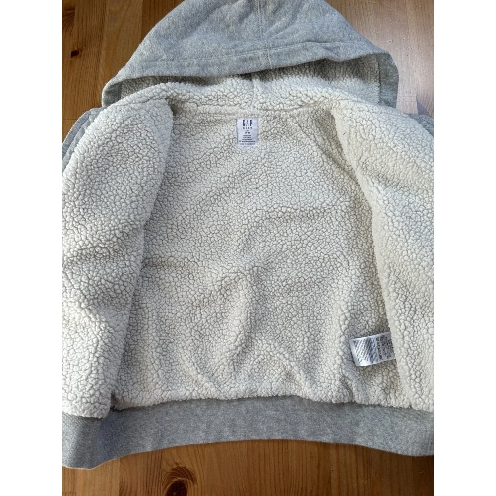 GAP Kids Soft‎ Sherpa Lined Joggers & Full Zip Hoodie Set Size 4/5